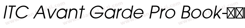 ITC Avant Garde Pro Book字体转换